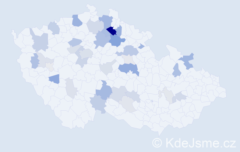 Příjmení: 'Charousková', počet výskytů 105 v celé ČR