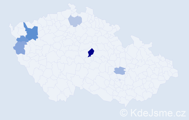 Příjmení: 'Skačan', počet výskytů 11 v celé ČR