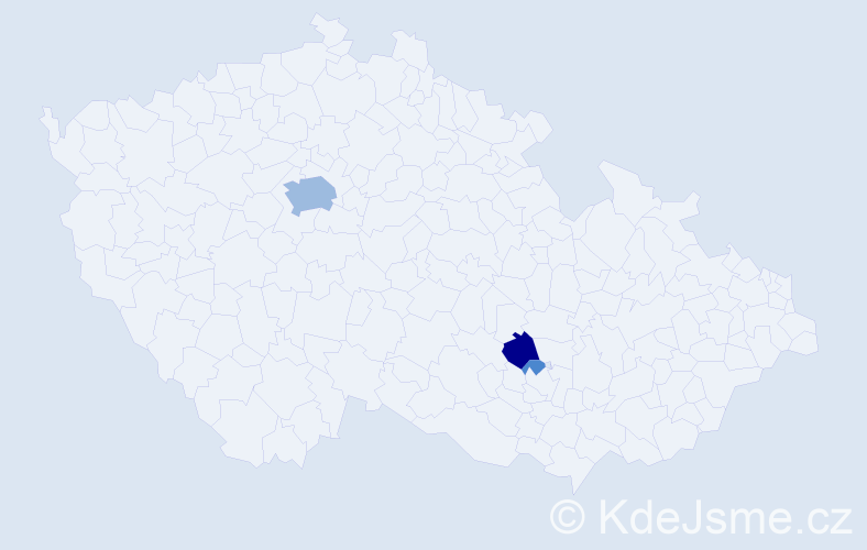Příjmení: 'Chrasta', počet výskytů 7 v celé ČR