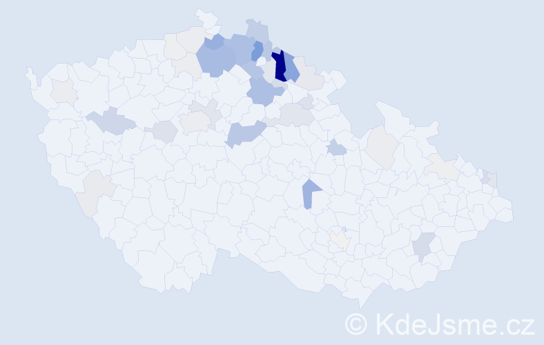 Příjmení: 'Hartigová', počet výskytů 176 v celé ČR