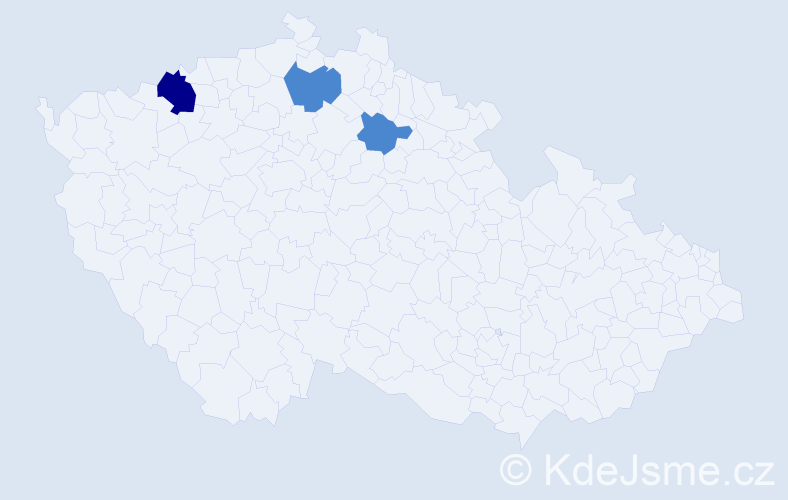 Příjmení: 'Hostin', počet výskytů 8 v celé ČR