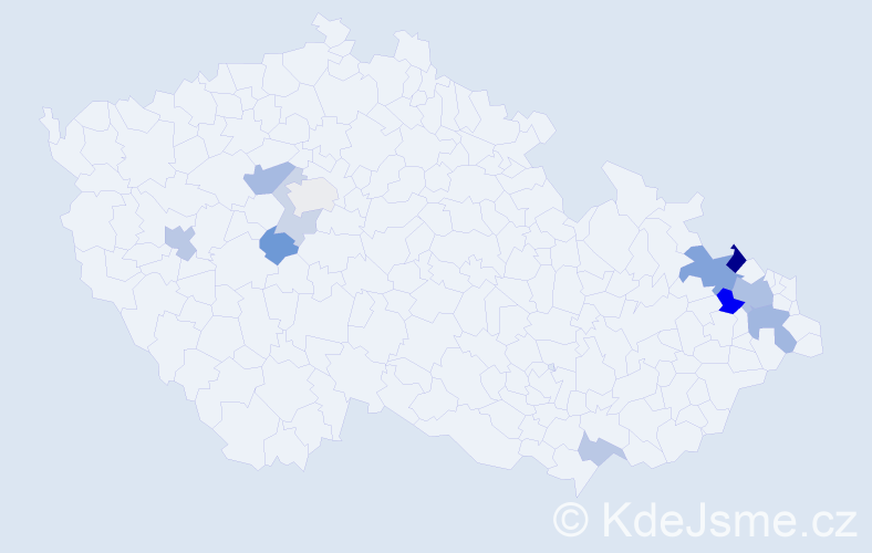 Příjmení: 'Porebská', počet výskytů 23 v celé ČR