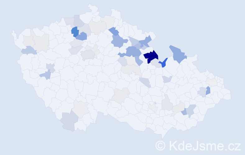 Příjmení: 'Pišl', počet výskytů 173 v celé ČR