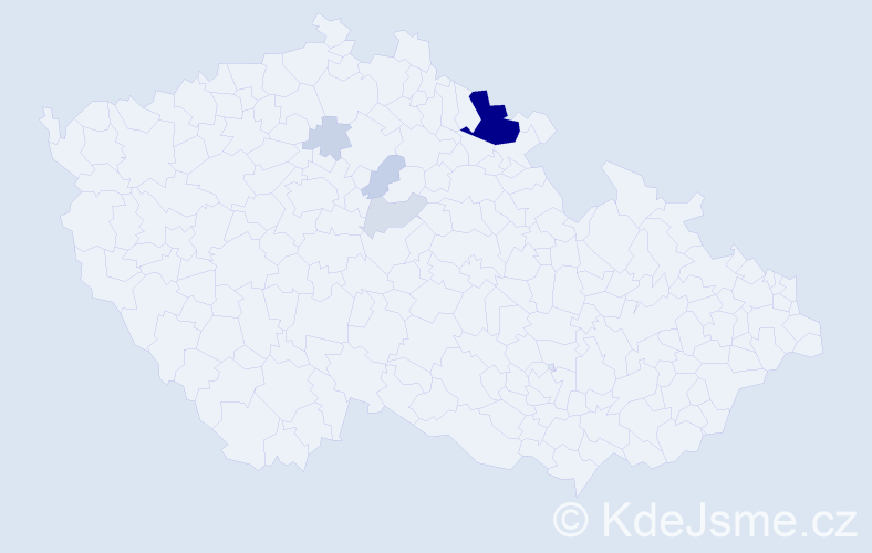 Příjmení: 'Fiebinger', počet výskytů 21 v celé ČR