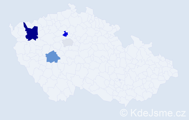 Příjmení: 'Setzerová', počet výskytů 6 v celé ČR