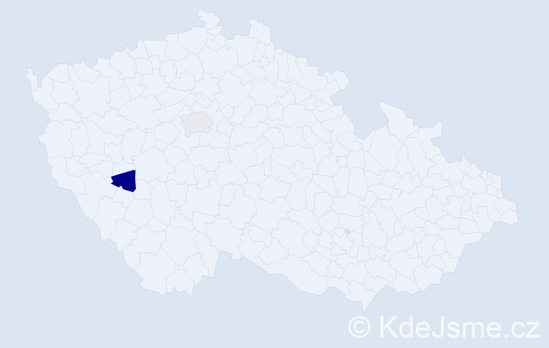Příjmení: 'Gard', počet výskytů 2 v celé ČR