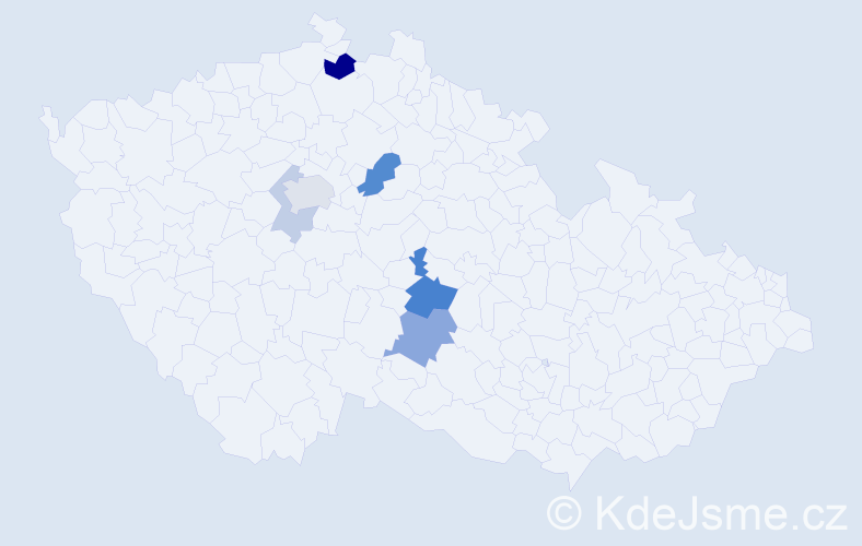 Příjmení: 'Kraumanová', počet výskytů 14 v celé ČR