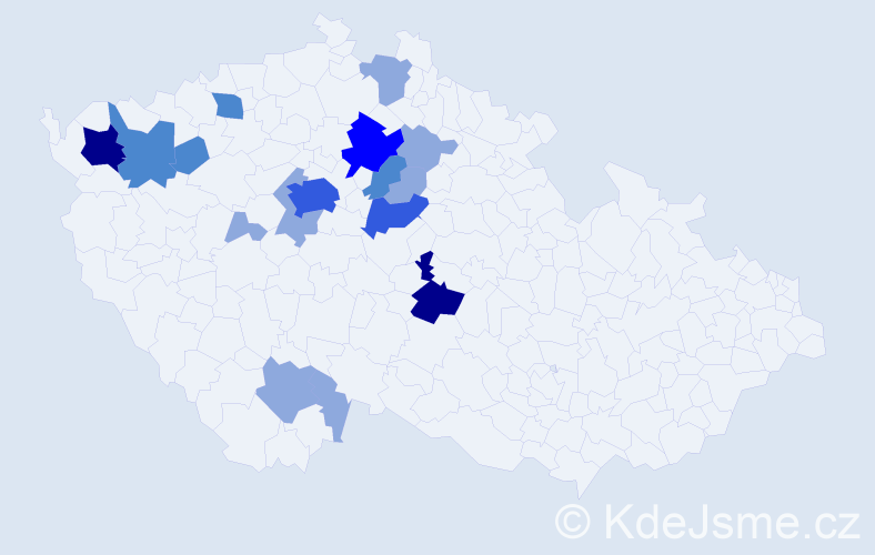 Příjmení: 'Heppner', počet výskytů 35 v celé ČR