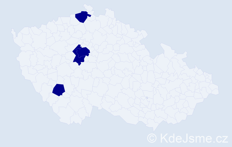 Příjmení: 'Staudacherová', počet výskytů 4 v celé ČR