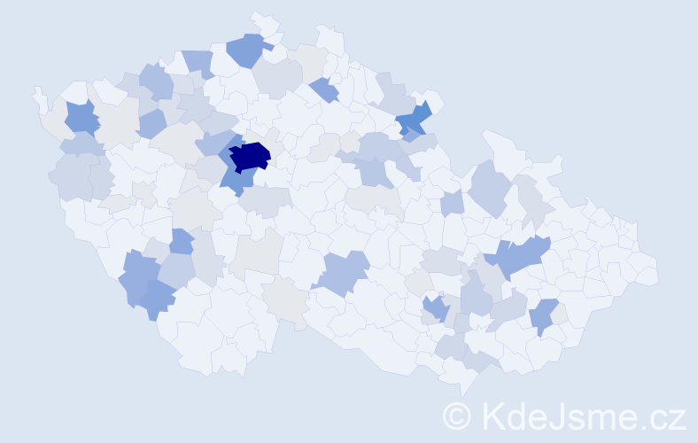 Příjmení: 'Vinterová', počet výskytů 306 v celé ČR
