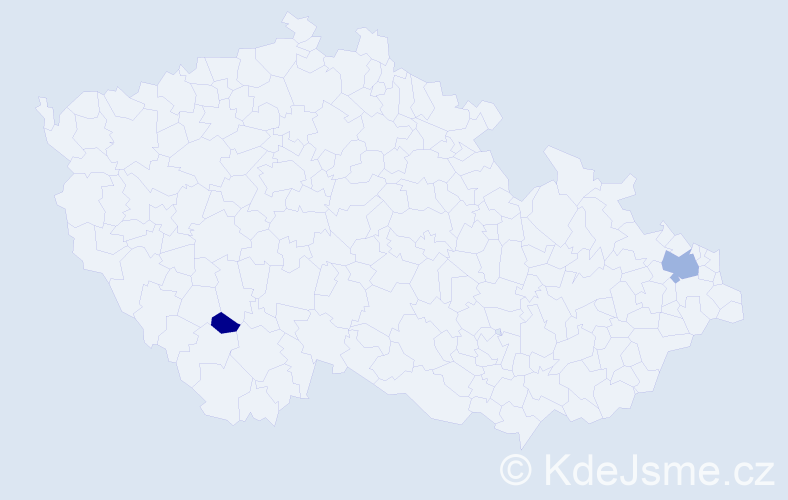Příjmení: 'Kauzlaričová', počet výskytů 4 v celé ČR
