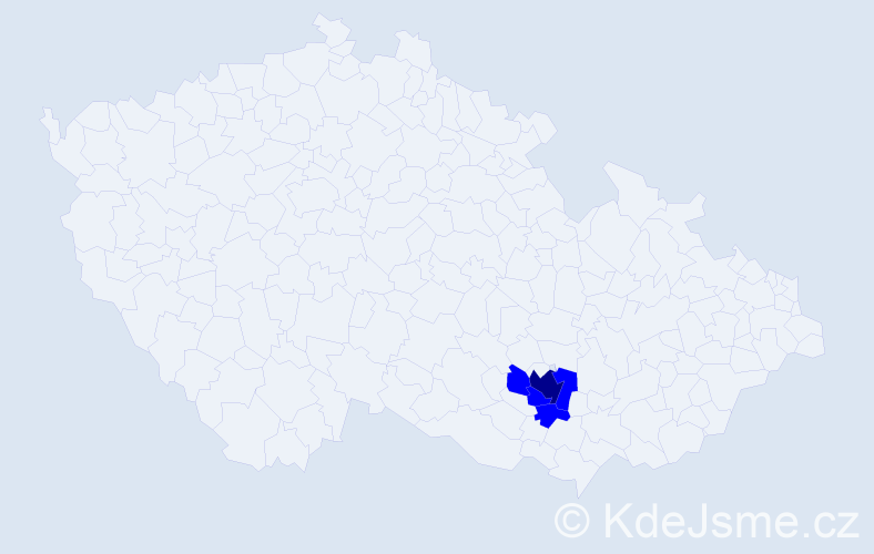 Příjmení: 'Leigeb', počet výskytů 5 v celé ČR