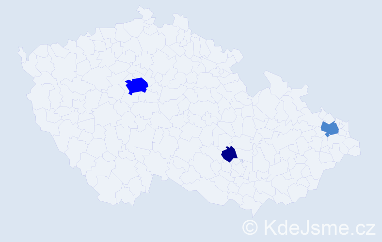 Příjmení: 'Gajdošech', počet výskytů 6 v celé ČR