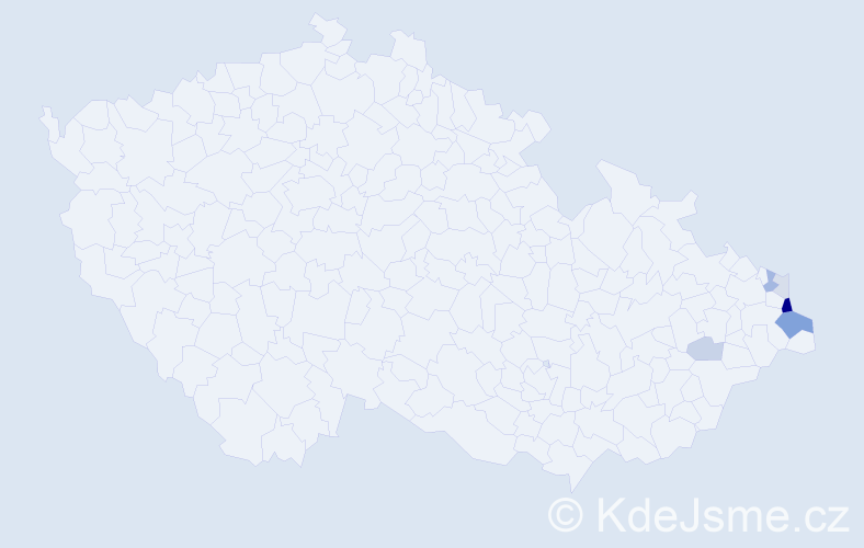 Příjmení: 'Kabot', počet výskytů 31 v celé ČR