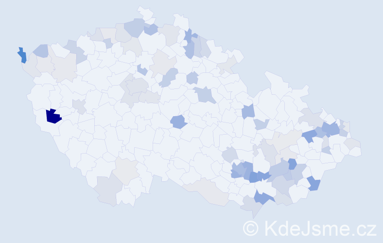 Příjmení: 'Barta', počet výskytů 178 v celé ČR