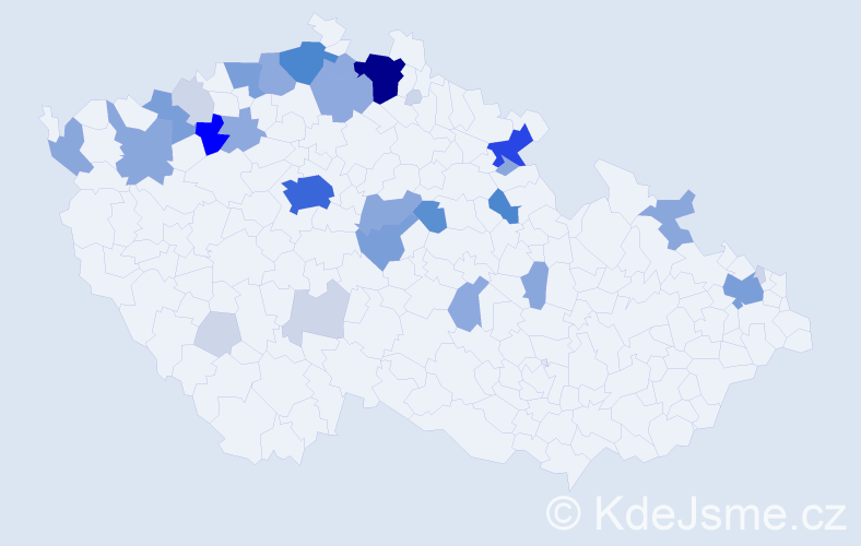 Příjmení: 'Šrajbr', počet výskytů 111 v celé ČR