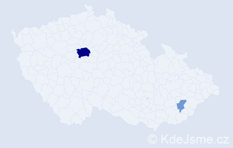 Příjmení: 'Nassir', počet výskytů 8 v celé ČR
