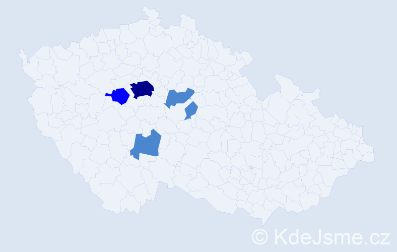 Příjmení: 'Fritzenová', počet výskytů 8 v celé ČR