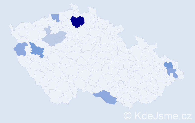 Příjmení: 'Kasinec', počet výskytů 31 v celé ČR