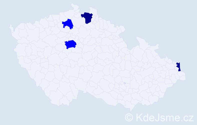 Příjmení: 'Cilinek', počet výskytů 8 v celé ČR