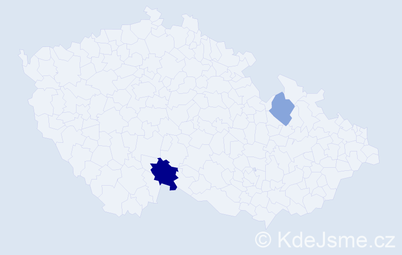 Příjmení: 'Breil', počet výskytů 4 v celé ČR