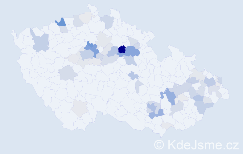 Příjmení: 'Berousková', počet výskytů 273 v celé ČR