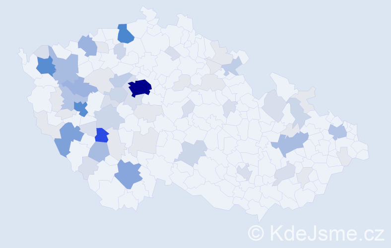Příjmení: 'Lehečka', počet výskytů 246 v celé ČR