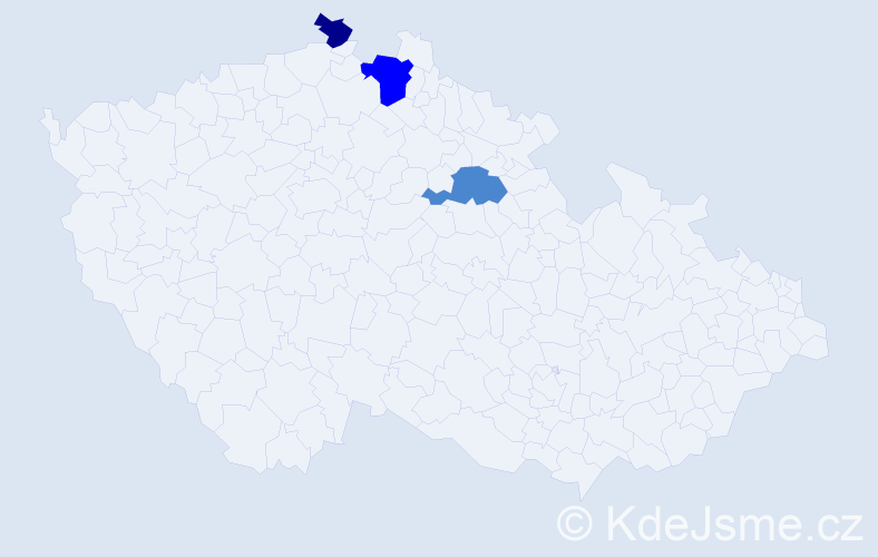 Příjmení: 'Zeliesková', počet výskytů 6 v celé ČR