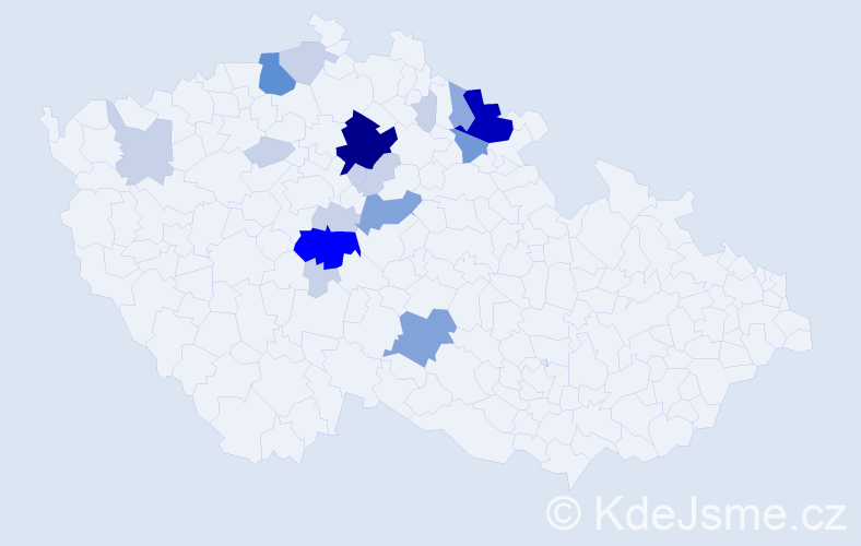 Příjmení: 'Ikri', počet výskytů 57 v celé ČR