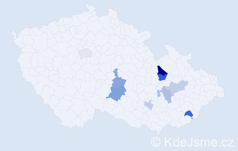 Příjmení: 'Brossová', počet výskytů 14 v celé ČR