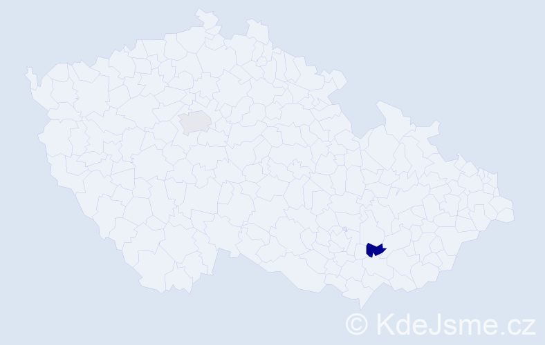 Příjmení: 'Ankomah', počet výskytů 2 v celé ČR