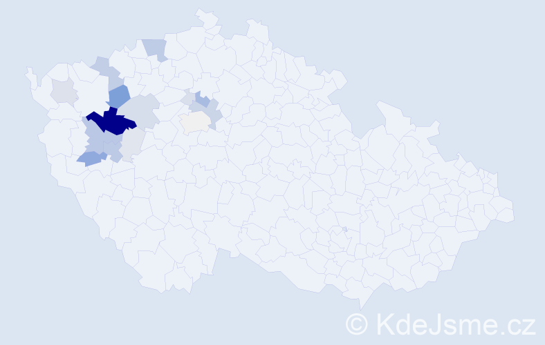 Příjmení: 'Piškule', počet výskytů 58 v celé ČR