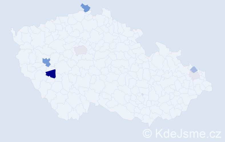 Příjmení: 'Čmelínská', počet výskytů 16 v celé ČR