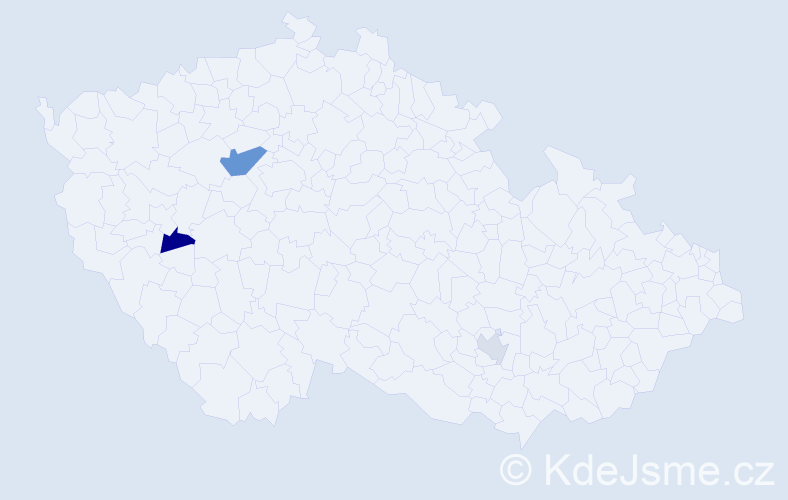 Příjmení: 'Mosrová', počet výskytů 10 v celé ČR