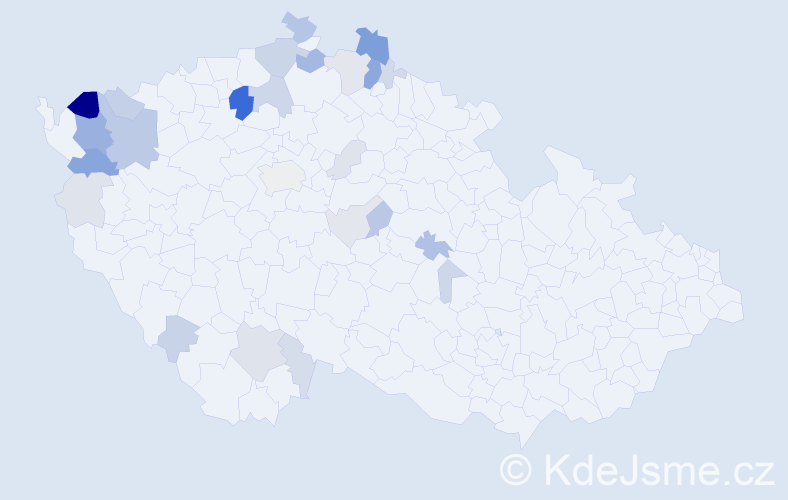 Příjmení: 'Latislav', počet výskytů 88 v celé ČR