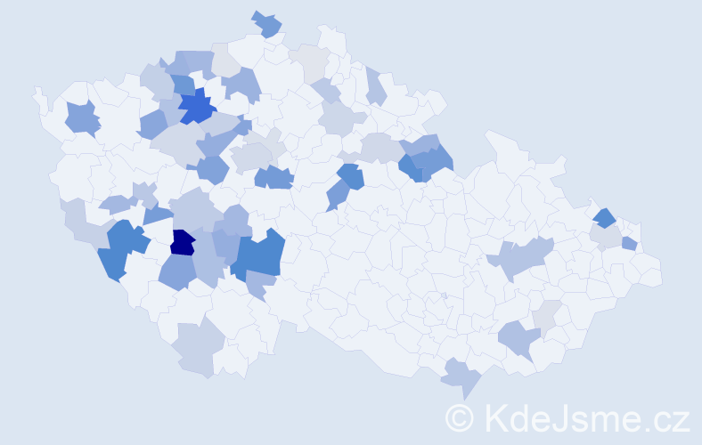 Příjmení: 'Vavřinec', počet výskytů 147 v celé ČR