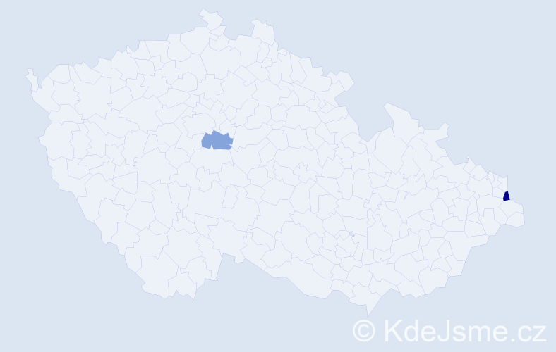 Příjmení: 'Kopećová', počet výskytů 3 v celé ČR