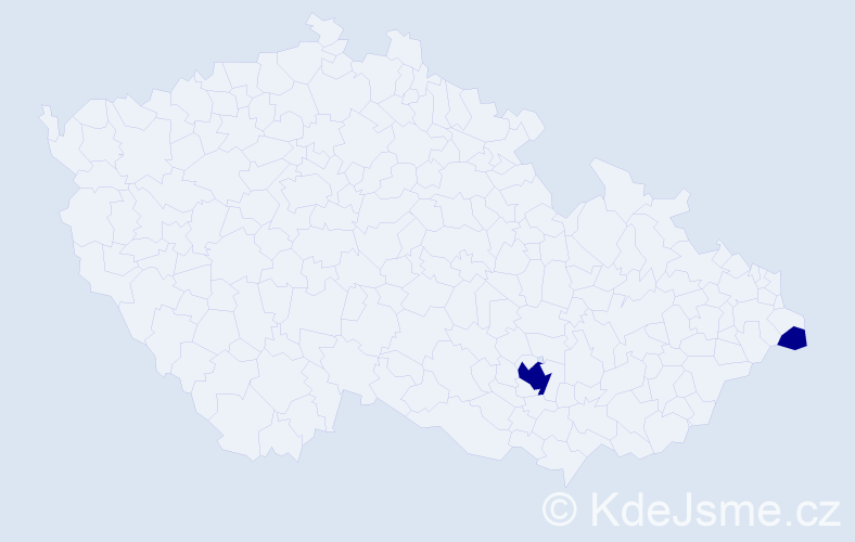 Příjmení: 'Twardowska', počet výskytů 2 v celé ČR