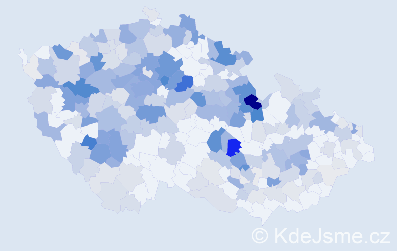 Příjmení: 'Šípková', počet výskytů 962 v celé ČR