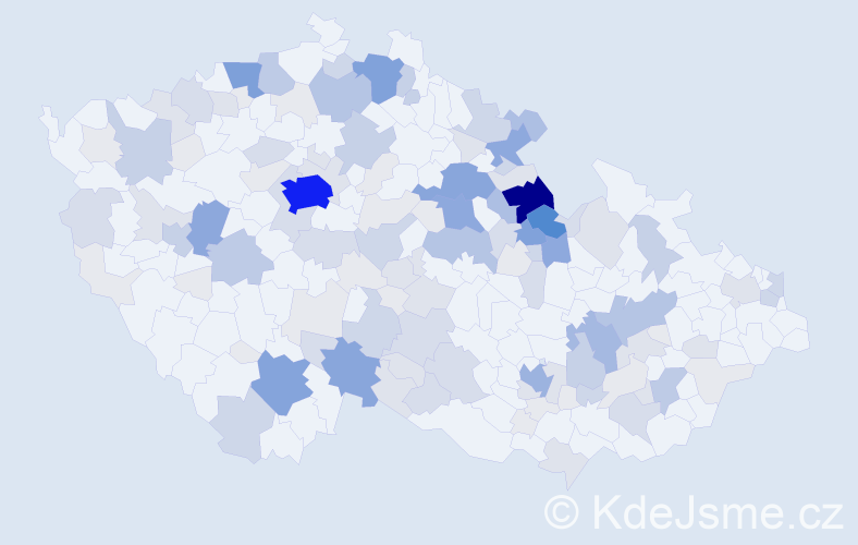 Příjmení: 'Kotyzová', počet výskytů 506 v celé ČR
