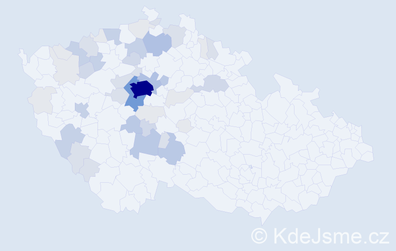 Příjmení: 'Hášová', počet výskytů 158 v celé ČR