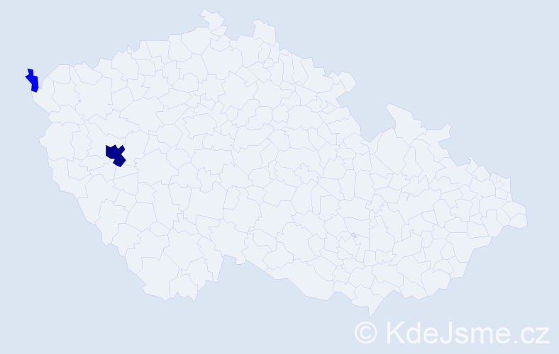 Příjmení: 'Kajkavac', počet výskytů 3 v celé ČR