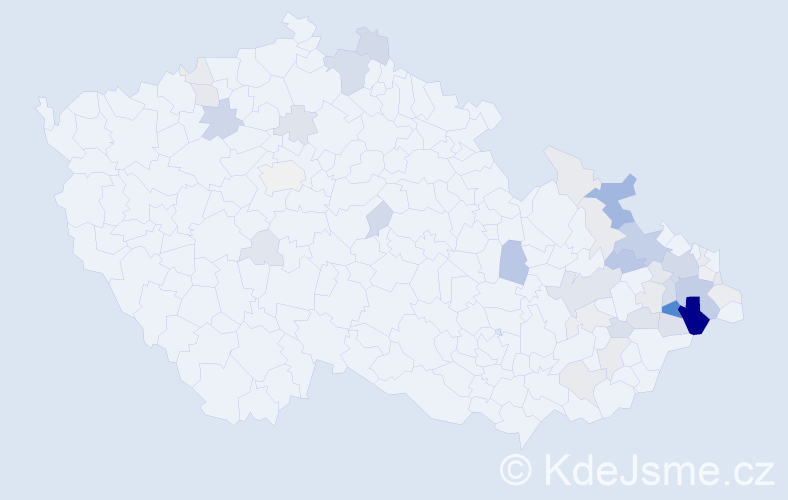 Příjmení: 'Myslikovjanová', počet výskytů 143 v celé ČR