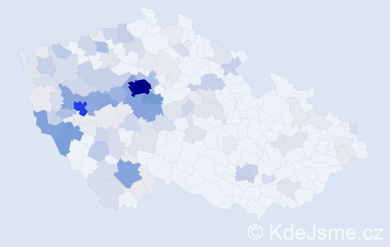 Příjmení: 'Hůrka', počet výskytů 426 v celé ČR