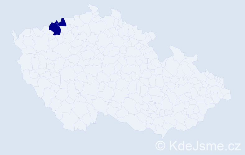 Příjmení: 'Čontofalská', počet výskytů 8 v celé ČR