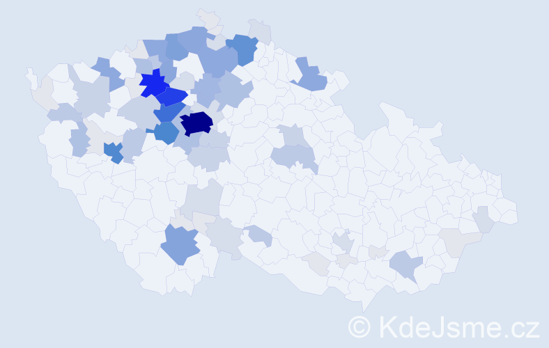 Příjmení: 'Paur', počet výskytů 325 v celé ČR