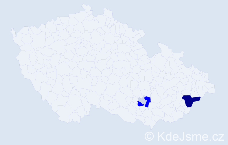 Příjmení: 'Piastková', počet výskytů 8 v celé ČR