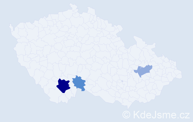 Příjmení: 'Scheicherová', počet výskytů 7 v celé ČR