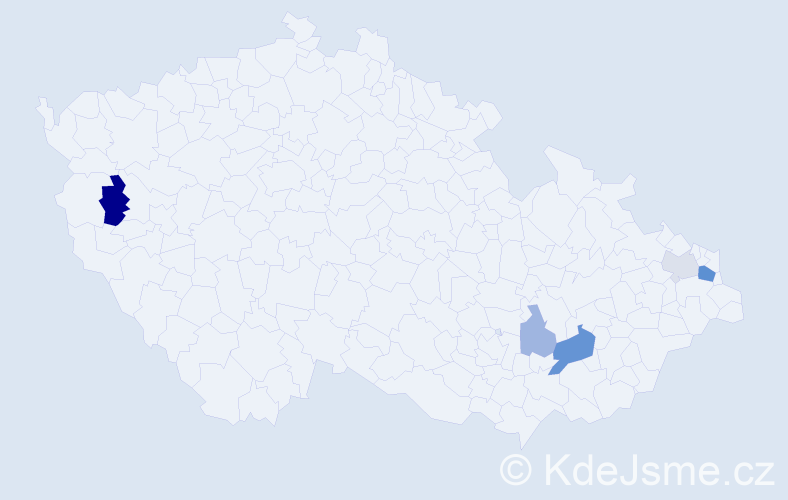 Příjmení: 'Baligová', počet výskytů 11 v celé ČR