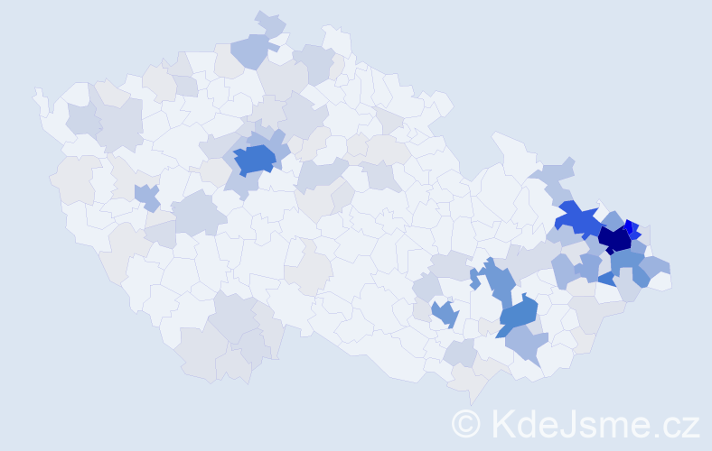 Příjmení: 'Adamčík', počet výskytů 574 v celé ČR